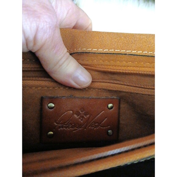 NWT Patricia Nash the Heritage Collection Cognac Leather Mini Messenger Bag - Picture 12 of 12